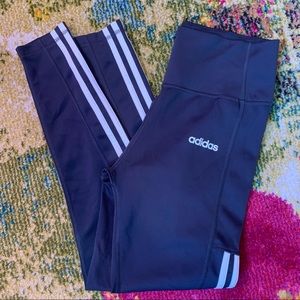 Dark Grey Adidas Leggings